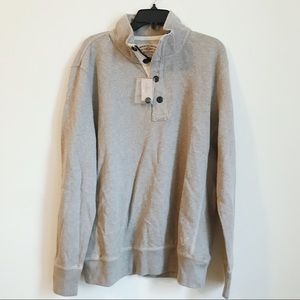 American Eagle Men’s Gray Sweater 1/4 Zip Size XL